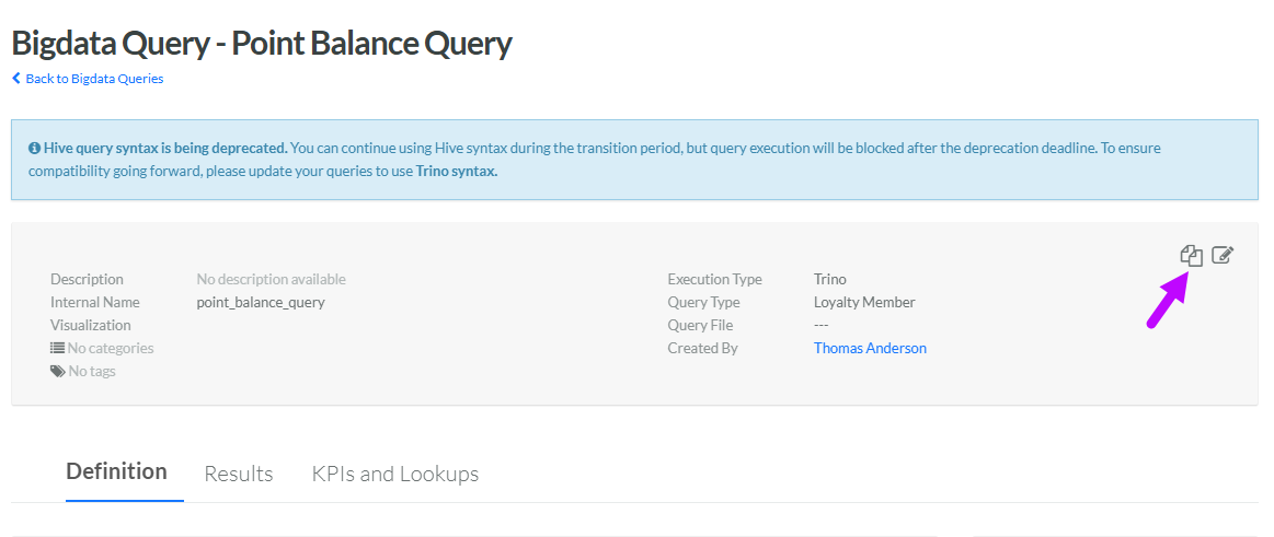 Create a Query