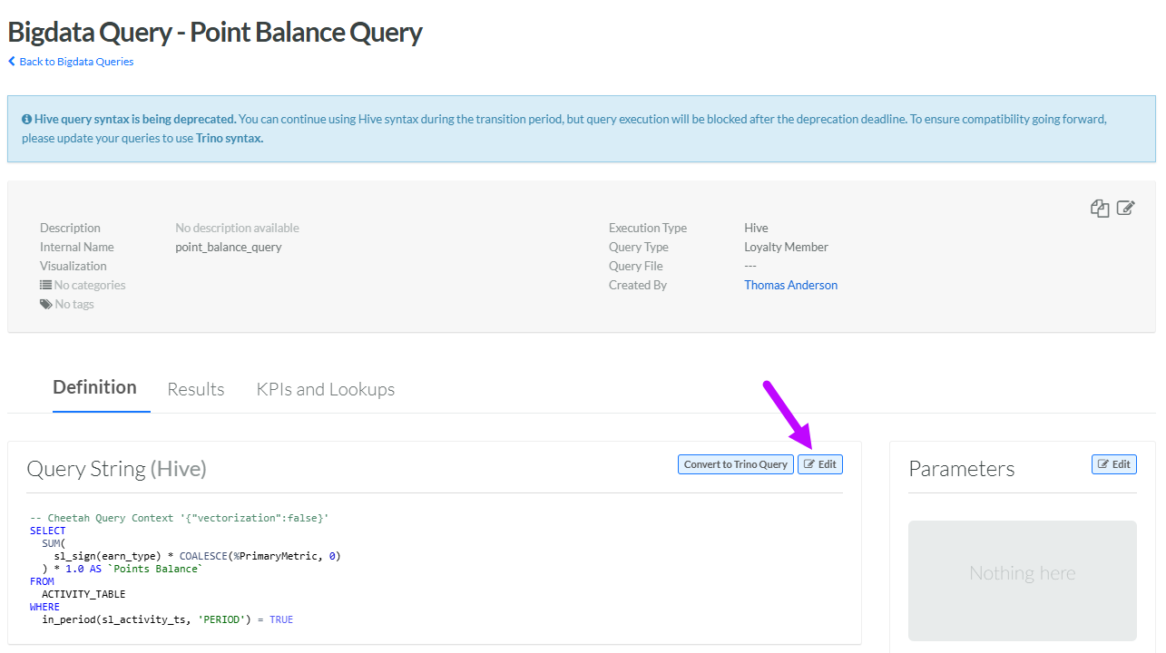 Switch Query Module Meaning Switch Execution Types for Hive / Trino Queries