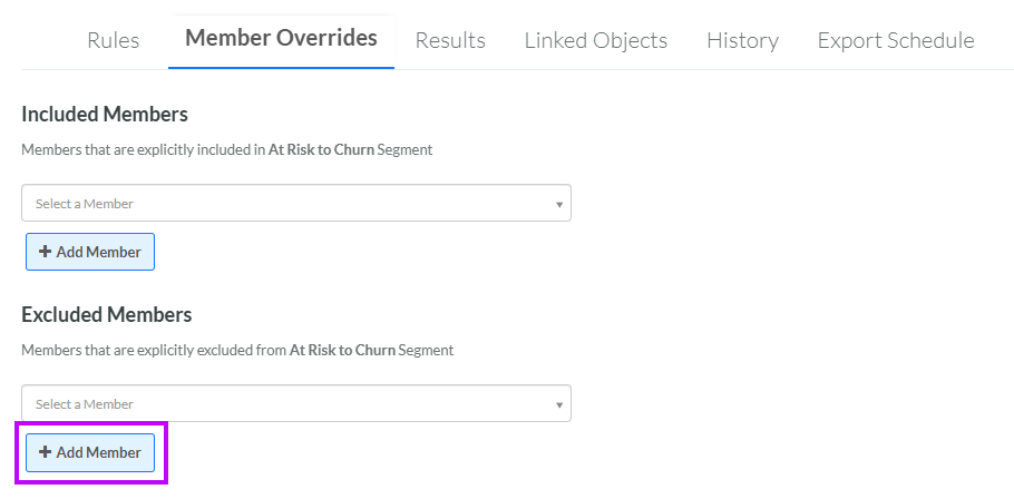 Define Member Overrides