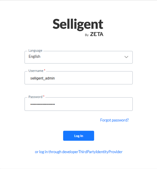 Selligent - Single Sign On